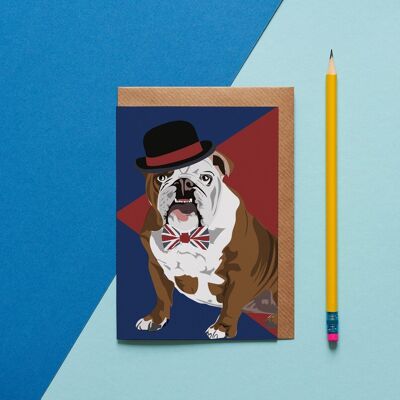 Churchill The British Bulldog Grußkarte