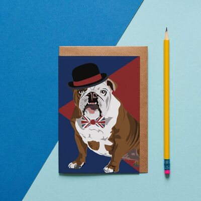 Churchill The British Bulldog greeting card