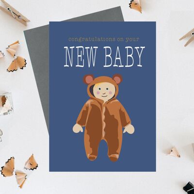Congratulations on your new baby greeting card