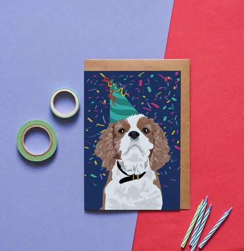 Darcey The King Charles Dog Greeting Card