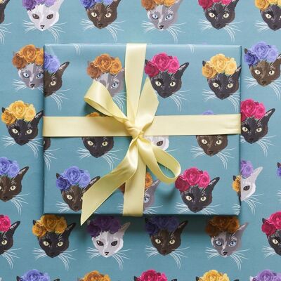 Frida Cat Wrapping Paper