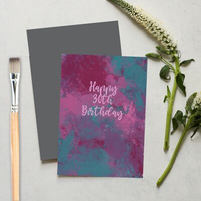 Happy 30th Birthday Greeting Card