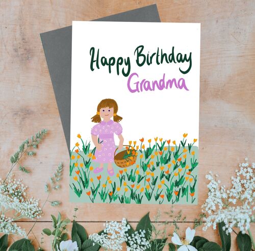 Happy Birthday Grandma Greeting Card