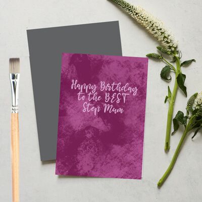 Feliz cumpleaños a la mejor madrastra Tarjetas de felicitación
