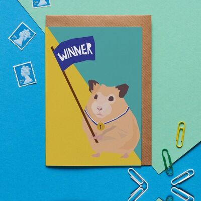 Carte de vœux Harry le hamster