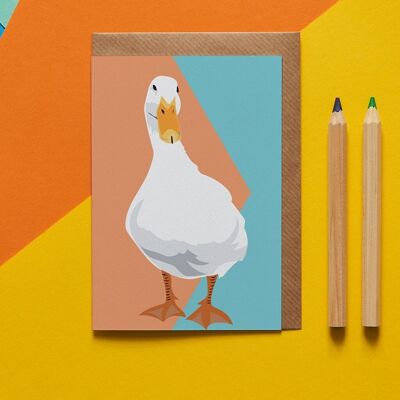 Jemima the Duck Bird Greeting Card