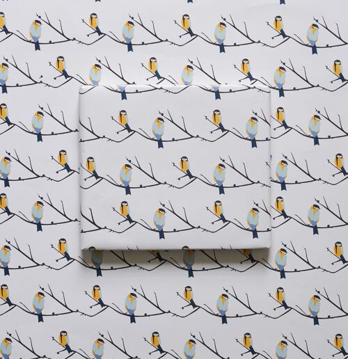 Juneberry and Bird Wrapping Paper