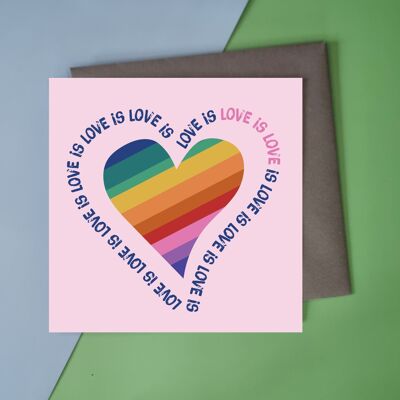 L'amore è amore, biglietto di auguri LGBTQ