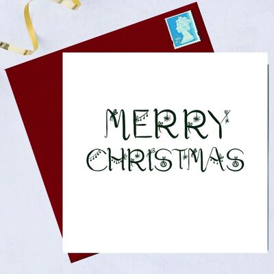 Buon Natale parola cartolina di Natale