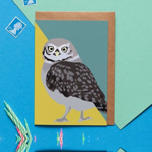 Oliver the Owl bird greeting card