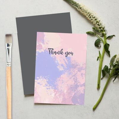 Painted Thank You Greeting Card