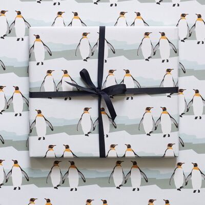 Papel de regalo de pingüino