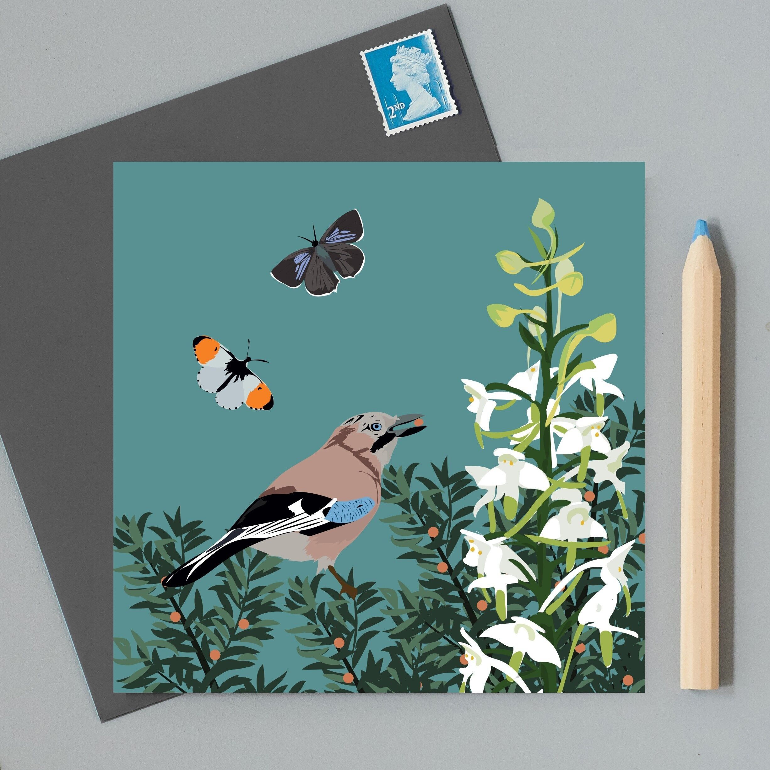 Biglietto di auguri di beneficenza RSPB Jay