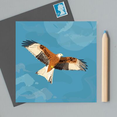 RSPB Red Kite charity greeting Card