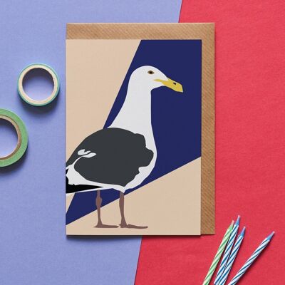 Sammy the Seagull bird greeting card