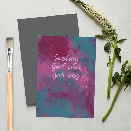Sending Good Vibes Your Way Greeting Card