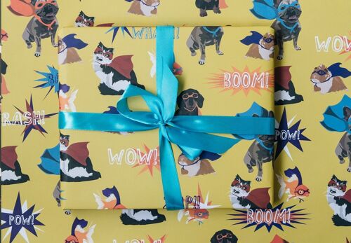 Superhero Wrapping Paper
