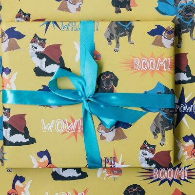 Superhero Wrapping Paper