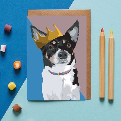 Trüffeln Sie die Chihuahua-Hund-Grußkarte