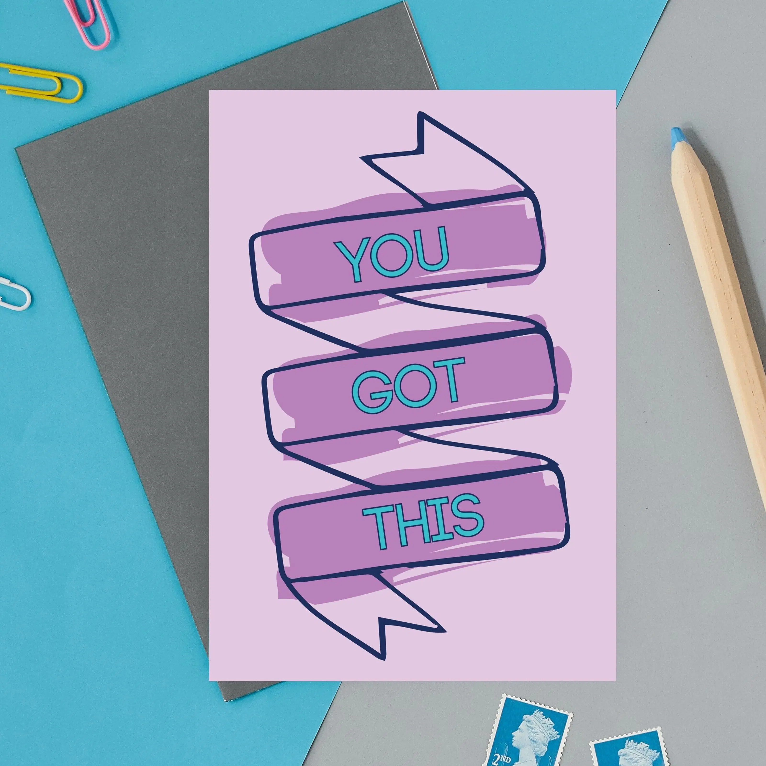Homemade Good Job Card Buy wholesale You got this, female empowerment, good job, greeting card