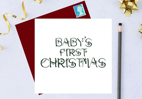 Baby’s first Christmas, Christmas card