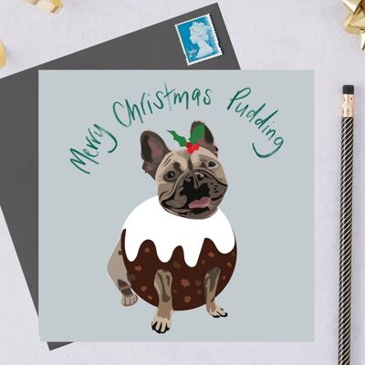 Tarjeta de Navidad benéfica - Bulldog Francés