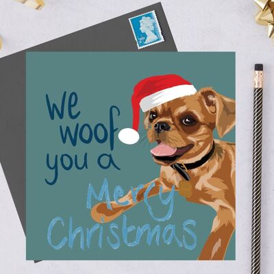 Charity Christmas card – Gloria the Brussel Griffon