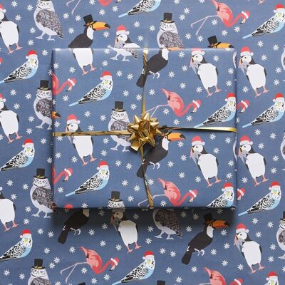 Christmas Bird Wrapping Paper