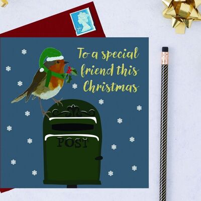 Cartolina di Natale di beneficenza RSPB Robin