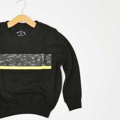 T-shirt Camo Neon Stripe pour enfants