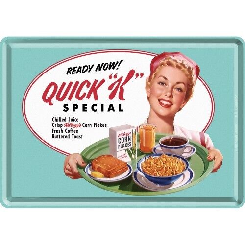 Postal- Kellogg's Kellogg's Quick K Menu