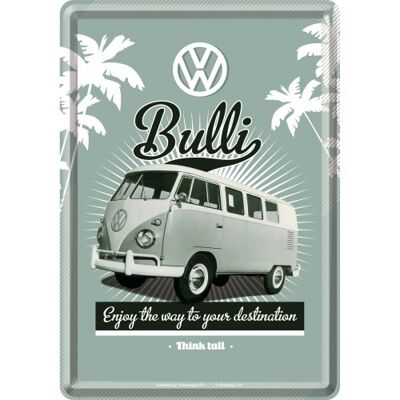 Postkarte -Volkswagen VW Retro Bulli