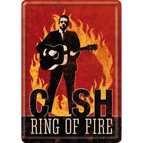 Postal-Celebrities Johnny Cash - Ring of Fire