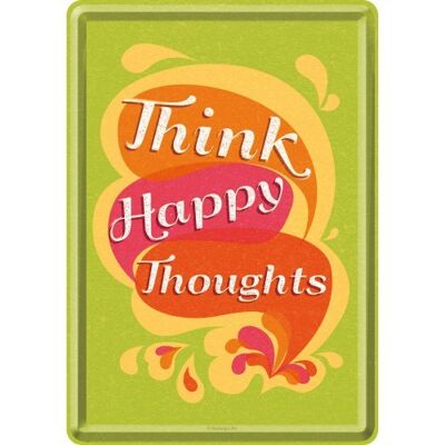 Postkarte - Word Up Denken Sie glückliche Gedanken