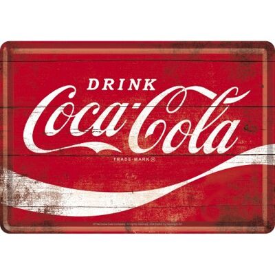 Postcard -Coca-Cola - Red Wave Logo