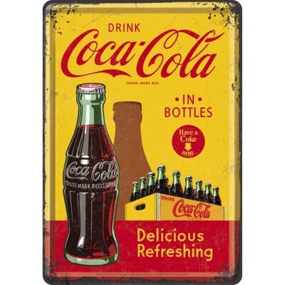 Postcard- Coca-Cola - In Bottles Yellow