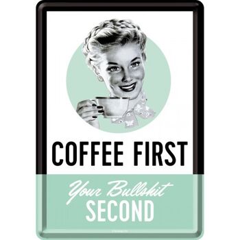 Carte postale -Say it 50's Coffee First