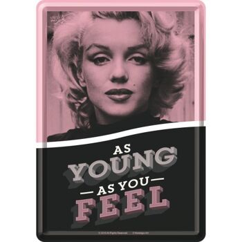 Carte postale - Célébrités Marilyn - Aussi jeune que vous vous sentez