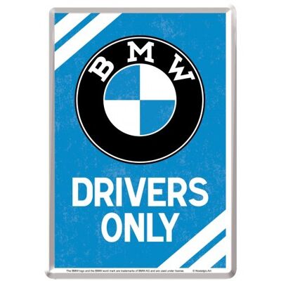 Carte postale - BMW - Pilotes uniquement