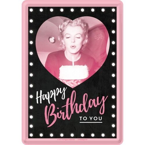 Postal-Celebrities Marilyn - Happy Birthday
