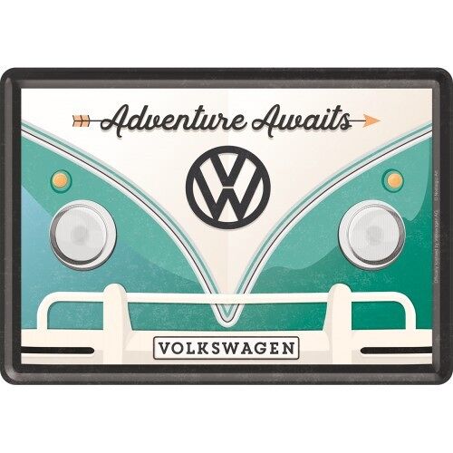 Postal- Volkswagen VW Bulli - Adventure Awaits