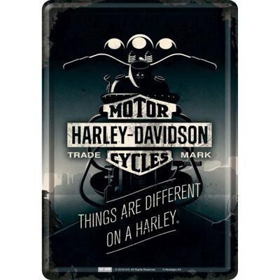 Postkarte -Harley-Davidson - Dinge sind anders