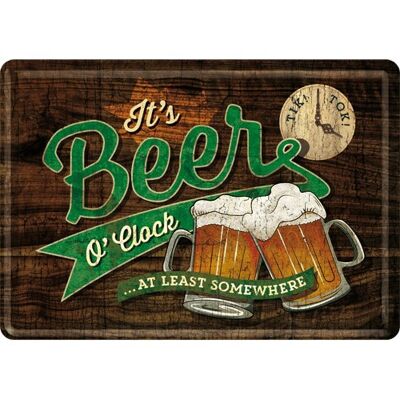 Postkarten-Bier-Uhr-Gläser