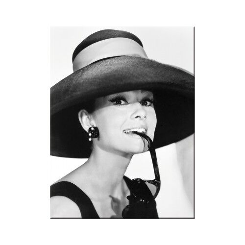 Imán - Celebrities Audrey - Hat & Glasses