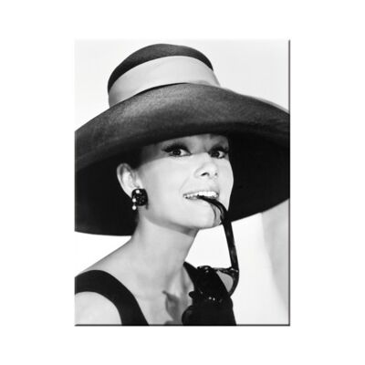 Magnete - Celebrità Audrey - Cappello e occhiali