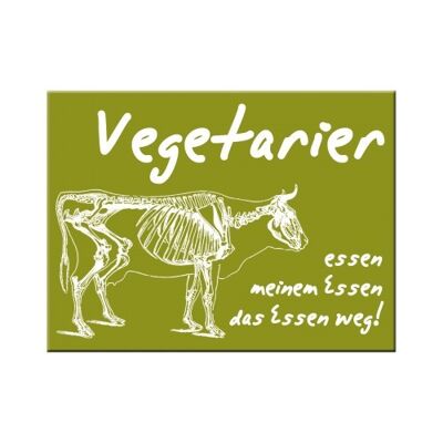 Magnet -Achtung Vegetarier