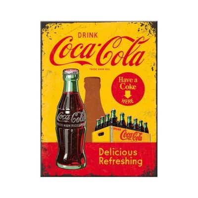 Magnet- Coca-Cola - In Bottles Yellow