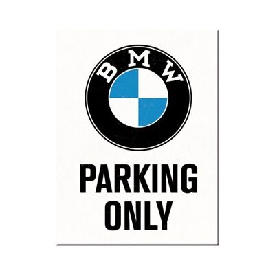 Magnet-BMW - Parking Only Weiß