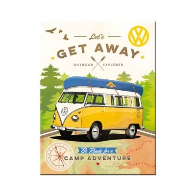 Magnet-Volkswagen VW Bulli - Let's Get Away!