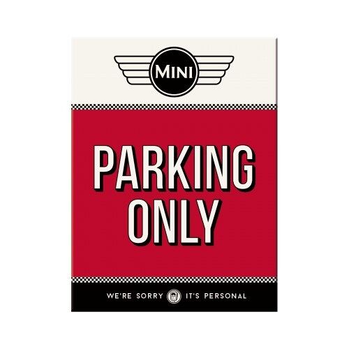 Imán-Mini Mini - Parking Only Red